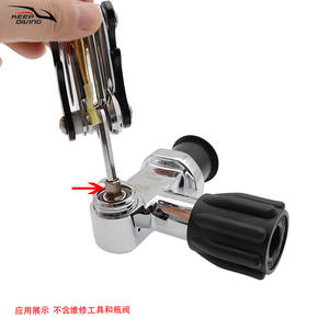 อะแดปเตอร์แม่เหล็กหกเหลี่ยมภายนอก 3/16 5/16 อินเทอร์เฟซ 420 สแตนเลสสตีล อุปกรณ์ซ่อมแซมสำหรับดำน้ำ อุปกรณ์แปลง KEEP DIVING TL - Product Image 2