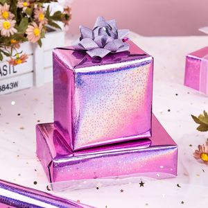 Papier cadeau laser violet, papier cadeau pour mariage, papier cadeau pour la Saint-Valentin, imprimé en couleur et personnalisable - Product Image 4