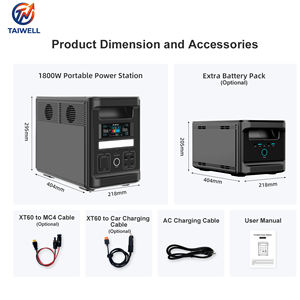 Estación de Energía Portátil y Generador Solar LiFePO4 de 1800W y 1536Wh |   Para respaldo doméstico, camping, caravanas |   Onda sinusoidal pura - Product Image 4