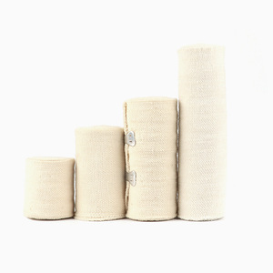 Fourniture directe de bandages élastiques en spandex blanc uni, équipement de protection élastique pour poignets et chevilles, entraînement sportif et - Product Image 4