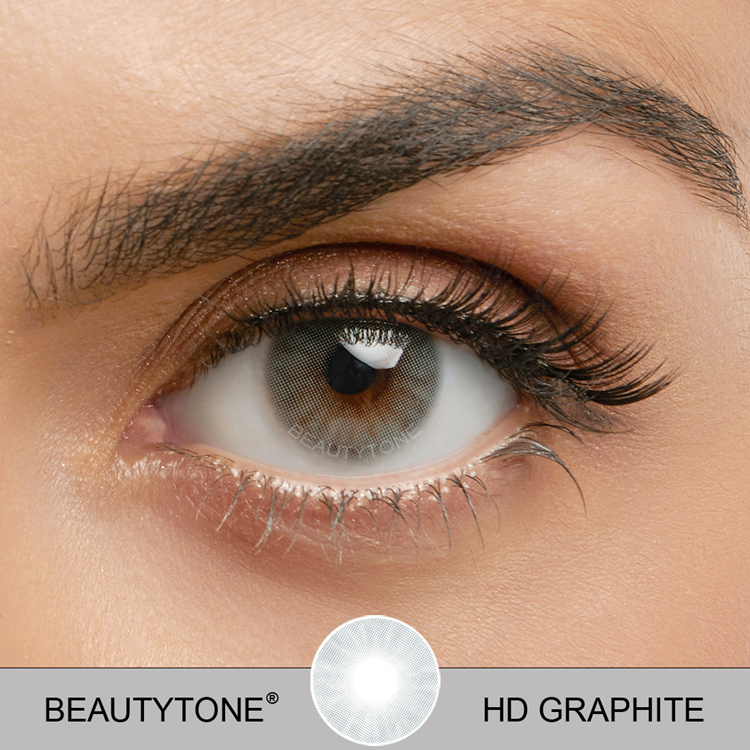 HD графитовые цветные контактные линзы, новый внешний вид, Супер Натуральные цветные контактные линзы