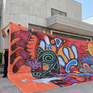 <strong>Custom</strong> Full Color <strong>Printing</strong> <strong>Best</strong> <strong>Selling</strong> Durable Mesh <strong>Banner</strong> Advertising Promotion Celebration Gym Windproof Large Mesh <strong>Banner</strong> - Product Image 1