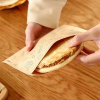 Sacs en papier kraft jetables personnalisables pour la vente en gros, résistants à la graisse, pour barbecue, boulangerie, plats à emporter, emballage alimentaire
