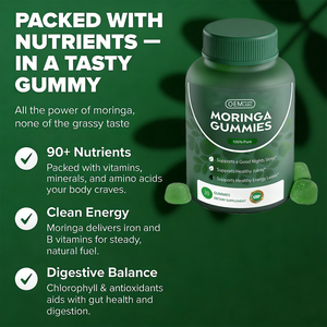 Gummies véganes pour adultes à l'extrait de feuilles de Moringa biologique, marque privée OEM - Product Image 3