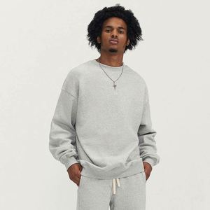 H5474 Manufacturers Wholesale Custom 380 Gsm Cotton Blends Blank Unisex Crewneck Sweatshirts - Product Image 5