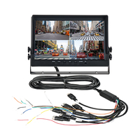 Pantalla IPS de 10,1 pulgadas, pantalla dividida de 4CH, advertencia de peatones BSD, pantalla integrada MP5 para reproducir videos de conducción
