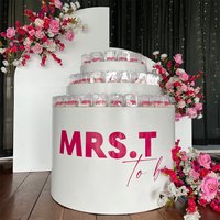 Présentoir à gâteau en acrylique personnalisé présentoir à dessert porte-gâteau de table pour mariage et fête d'anniversaire