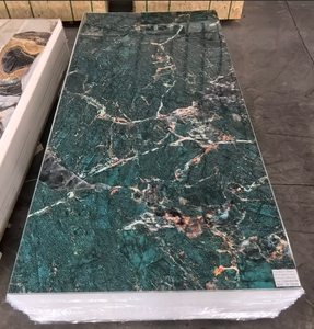 Hoja de mármol de PVC de alto brillo con certificación CE, Panel de pared de tablero de mármol Uv de pizarra de carbono de Pvc para sala de estar - Product Image 3