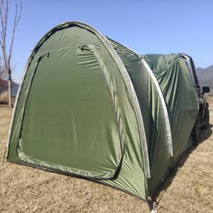 Grande tente SUV 4 saisons pour 2 personnes, tente de lit de camion, verte, poteaux en aluminium, imperméable PU4000mm, tente de <span class=keywords><strong>camping</strong></span> arrière de voiture - Product Image 1