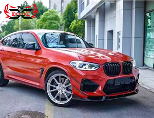 Pour <span class=keywords><strong>BMW</strong></span> <span class=keywords><strong>X3M</strong></span> F97 X4M F98 2019 - 2021 Offres Spéciales fibre de carbone AE Style lèvre avant séparateur avant pare-chocs Kit de carrosserie - Product Image 3