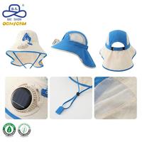 Gorra de ventilación para niños con protección UV, recargable por USB y energía solar, visera de verano ajustable para niños y niñas, ideal para actividades al aire libre