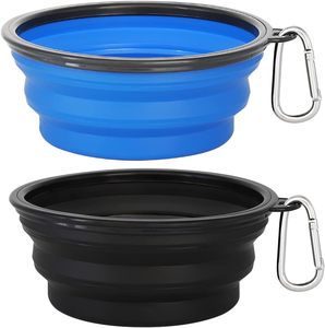 Bols pliables en silicone pour chien et chat, 2 en 1, en plastique PP, bols pliables pour nourriture et eau pour animaux de compagnie - Product Image 1