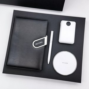 Set de Regalo Corporativo <span class=keywords><strong>para</strong></span> Hombres con Libreta, Bolígrafo, Batería Externa y Cargador, Ideal <span class=keywords><strong>para</strong></span> Invitados - Product Image 2