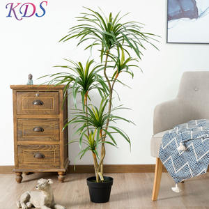 Plante éternelle japonaise, Dracaena, fausses plantes artificielles, arbre de bonsaï pour <span class=keywords><strong>d</strong></span>écoration intérieure et extérieure - Product Image 2