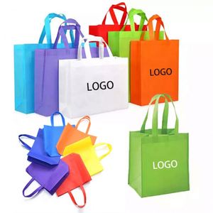 Bolsas de Compras Promocionales Reutilizables de Tela No Tejida Personalizadas con Logotipos Impresos - Product Image 1