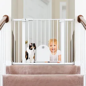 Puertas de bebé de alta calidad para escaleras, vallas para bebés, guardias de seguridad, puertas de seguridad, barandillas bloqueables para protección de niños
