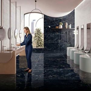 Sahara Blue 600x1200 Non-Slip Glazed Porcelain Floor Tiles 20mm Thickness Hot Selling for Home Mall Glossy Premium for Bathroom - Product Image 1