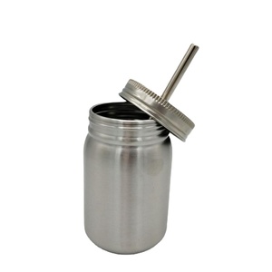 Cốc Thép Không Gỉ Moq Thấp Bình Mason Hai Lớp Bằng Thép Không Gỉ Phổ Biến Có Nắp Đậy Và Tay Cầm - Product Image 1