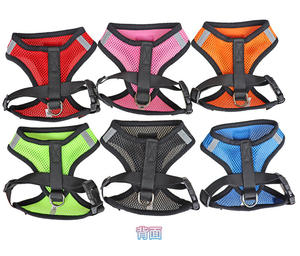 <span class=keywords><strong>Harness</strong></span> Vest Anjing dengan Tali Jalan untuk Anak Anjing, Kalung Anjing dari Poliester, <span class=keywords><strong>Harness</strong></span> Anjing Berjaring yang Dapat Disesuaikan untuk Hewan Peliharaan Kecil dan Sedang, Aksesoris Hewan Peliharaan - Product Image 3