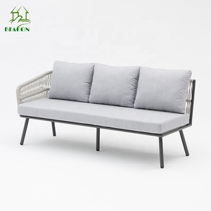 Ensemble <span class=keywords><strong>de</strong></span> canapés en forme <span class=keywords><strong>de</strong></span> L imperméables pour le <span class=keywords><strong>jardin</strong></span> et le <span class=keywords><strong>salon</strong></span>, avec cadre en aluminium et design <span class=keywords><strong>de</strong></span> loisirs - Product Image 2
