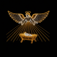 Motif de scène lumineuse LED 2D personnalisé pour l'extérieur, scène de la Nativité, décoration de Noël, Jésus, pour l'église, événement festif, affichage commercial