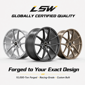 LS8012 Brushed Silver Forged Aluminum Car <b>Wheel</b> Rim 5 Hole 5 Spoke Passenger Vehicle <b>Replacement</b> <b>Wheel</b> - Product Image 5