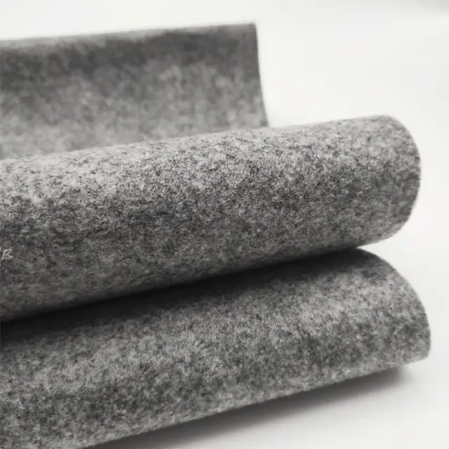 Özel oeko-tex % 100 RPET keçe akustik iğne yumruk dokunmamış polyester sert keçe kumaş