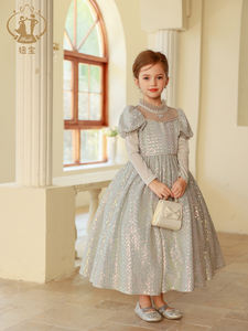 Agile Wholesale ODM Crocheté Robes de bal de mariage pour enfants Robes de princesse fantaisie Robes de soirée pour jolies filles - Product Image 6