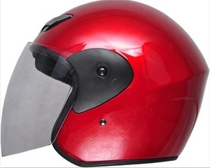 Casque de moto unisexe DOT 3/4 à face ouverte avec visière simple en ABS, style rétro vintage, sécurité toutes saisons - Taille XL - Product Image 5