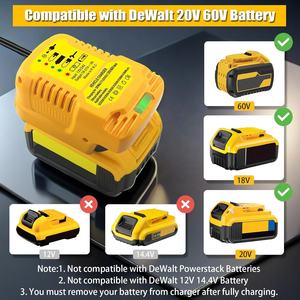 Mini Cargador de <span class=keywords><strong>Coche</strong></span> para Batería Dewalt de 20V, Cargador de <span class=keywords><strong>Coche</strong></span> Portátil Rápido para Encendedor de Cigarrillos Dewalt de 20V, Tamaño 1/2 para DCB112 - Product Image 4