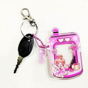 Custom Popular Liquid Flash Clear Charm <b>Anime</b> Shaker <b>Keychain</b> Custom Quicksand Acrylic <b>Keychain</b> - Product Image 1