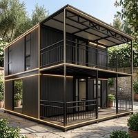 Casa Contenedor Desmontable y Expandible - Diseño Moderno Impermeable y Resistente a Huracanes para Cocina, Sala de Estar, Baño, Balcón y Terraza