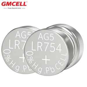 Pile bouton AG5 LR48/193/LR754 alcaline 1,5 V pour montres, jouets, thermomètres numériques, calculatrices - Product Image 1