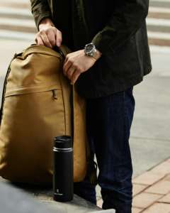 ग्रे 1 स्लीक बैकपैक 26l भारी ड्यूटी कॉर्डुआ लैपटॉप बैकपैक टिकाऊ एडc रकसैक और ykk जिप्पर - Product Image 2