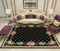 Teppich luxus floral print teppich schlafzimmer Komfortable 3d teppich für wohnzimmer