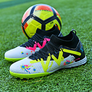 Chaussures <span class=keywords><strong>de</strong></span> <span class=keywords><strong>football</strong></span> pour hommes personnalisées en gros d'usine, crampons TF, chaussures <span class=keywords><strong>de</strong></span> compétition professionnelles, respirantes pour adultes - Product Image 2