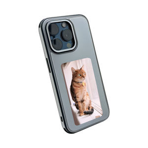 Cover per telefono cellulare per iPhone 13 14 15 Pro custodia magnetica Max schermo NFC Casting in tempo reale Display fotografico fai da te custodia per telefono intelligente - Product Image 5