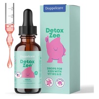 Gouttes de zéolite pour enfants, marque privée OEM, détoxifiantes, liquides, avec vitamine B12 D, sans sucre, 30 ml