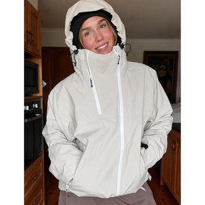 Veste de snowboard personnalisée pour homme, unisexe, isolée, fermeture éclair asymétrique, imperméable 15K, respirante 10K, vêtements de ski - Product Image 4
