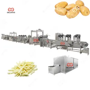 Quick-Freezing Frozen Potato Chips Machine IQF Nitrogen Freeze Frozen Potato French Fries Making Machine