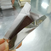 Emballage de barre de chocolat 10*10 cm 100 pièces emballage en aluminium de luxe pour papier d'emballage en aluminium composite au chocolat