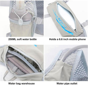 Mochila de chaleco de hidratación impermeable para correr, paquete aislado ligero para senderismo, correr, ciclismo, carrera, Maratón - Product Image 5