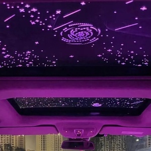 Phụ kiện ô tô nhiều màu sắc, cửa sổ trời toàn cảnh kính ô tô bán buôn nhà máy, tích hợp đèn <span class=keywords><strong>LED</strong></span> chiếu sáng hình sao bên trong - Product Image 4