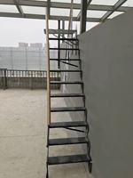 Escalier mural pliable en alliage d'aluminium, échelle latérale domestique avec capacité de charge de 300 kg, taille 2 m