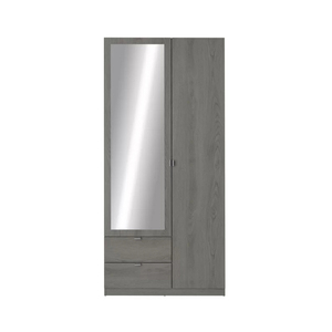 Gran oferta, ropa de dormitorio sencilla y moderna, <span class=keywords><strong>armario</strong></span> Almirah, <span class=keywords><strong>armario</strong></span> <span class=keywords><strong>pequeño</strong></span> de madera <span class=keywords><strong>con</strong></span> <span class=keywords><strong>espejo</strong></span> y cajones - Product Image 2