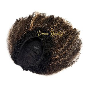 <span class=keywords><strong>Parrucca</strong></span> VMAE con Mezza Testa a U o V, Balayage Biondo Cenere, Capelli Umani Naturali Birmani Yaki Lisci Crespi per Donne di Colore - Product Image 5