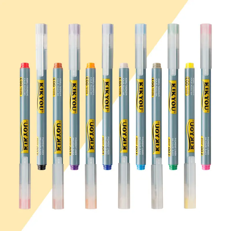 Maxwri Fine Tip Đầy Màu Sắc Tốt Liners Marker Bút 12 Màu Sắc Không Thấm Nước Micro Pigment Fineliner Bút Thiết Lập Cho Nghệ Sĩ Phác Thảo Vẽ