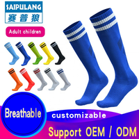 Offre Spéciale Football Chaussettes Chaussettes Personnalisé Logo de Sécurité Classique Long Grip Sports Soccer Football Chaussettes
