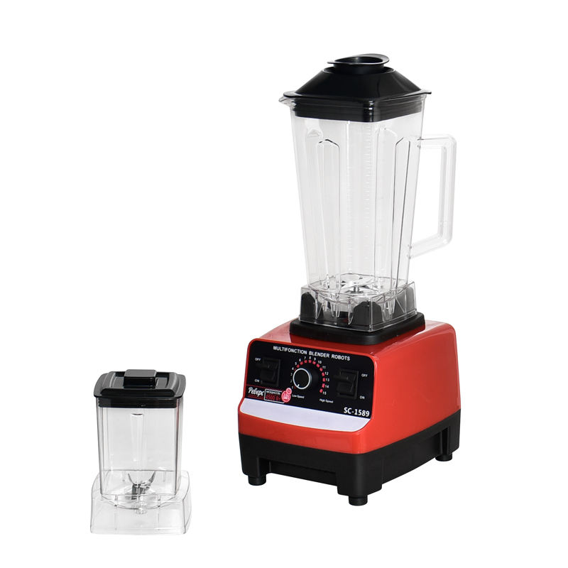 Commercial Heavy-Duty 2-in-1 Blender 2L & 800ml Cups – Multi