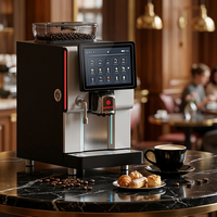 Machine à café automatique Autotronix de qualité industrielle et commerciale, double chaudière, 15 bars, écran tactile de 10 pouces, acier inoxydable